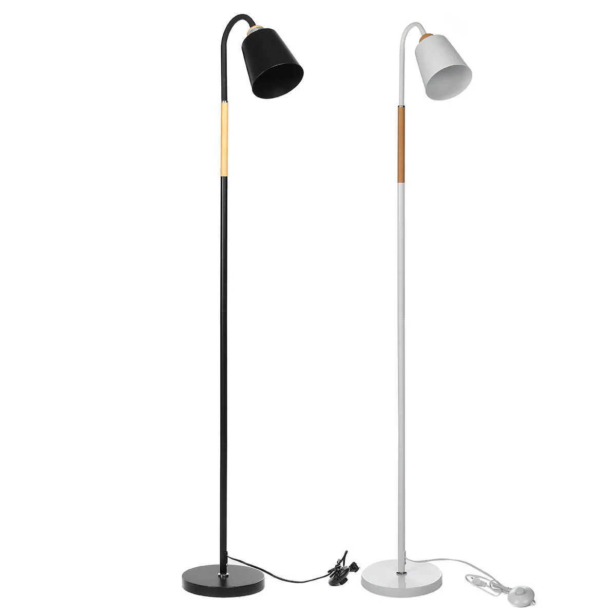 

Black/White LED Floor Lamp Modern Nordic Floor Lamps E27 Standing Lamp Simple Corner Standing Corner Light Reading Light