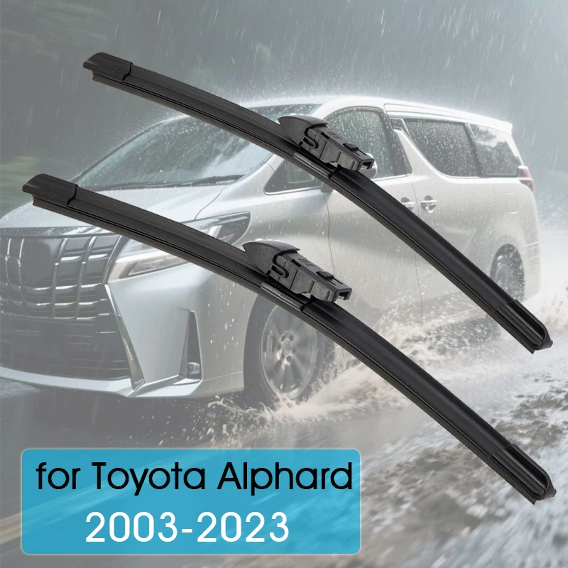 

For Toyota Alphard 2003-2023 Car Wiper Front Wiper Blades Fit U Hook Arm Front Windscreen Auto Accessories KAWOO Wipers