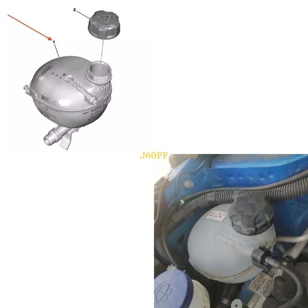 

J60F Replace 9824198680 for C4 III C4X DS3 Coolant Expansion Water