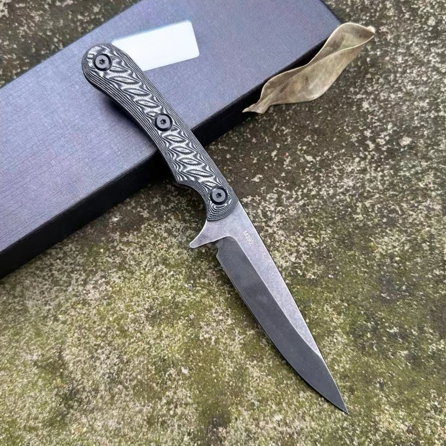 

MRJ High-hardness Fixed Blade Knife 7Cr13Mov Blade and G10 Anti-Slip Handle Compact Design Precise and Durable - Men's Gift