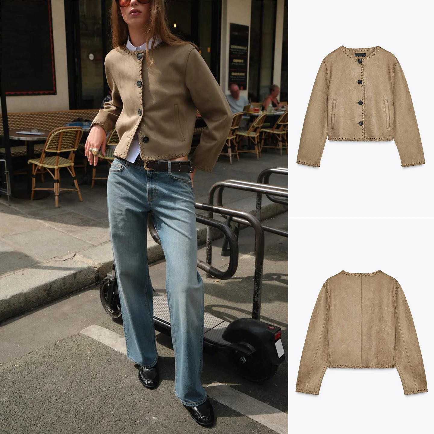 

Новое осеннее поступление, женское простое трикотажное пальто с круглым вырезом Ne Long Sve из искусственной замши с эффектом полиэфирного волокна ort Leng...