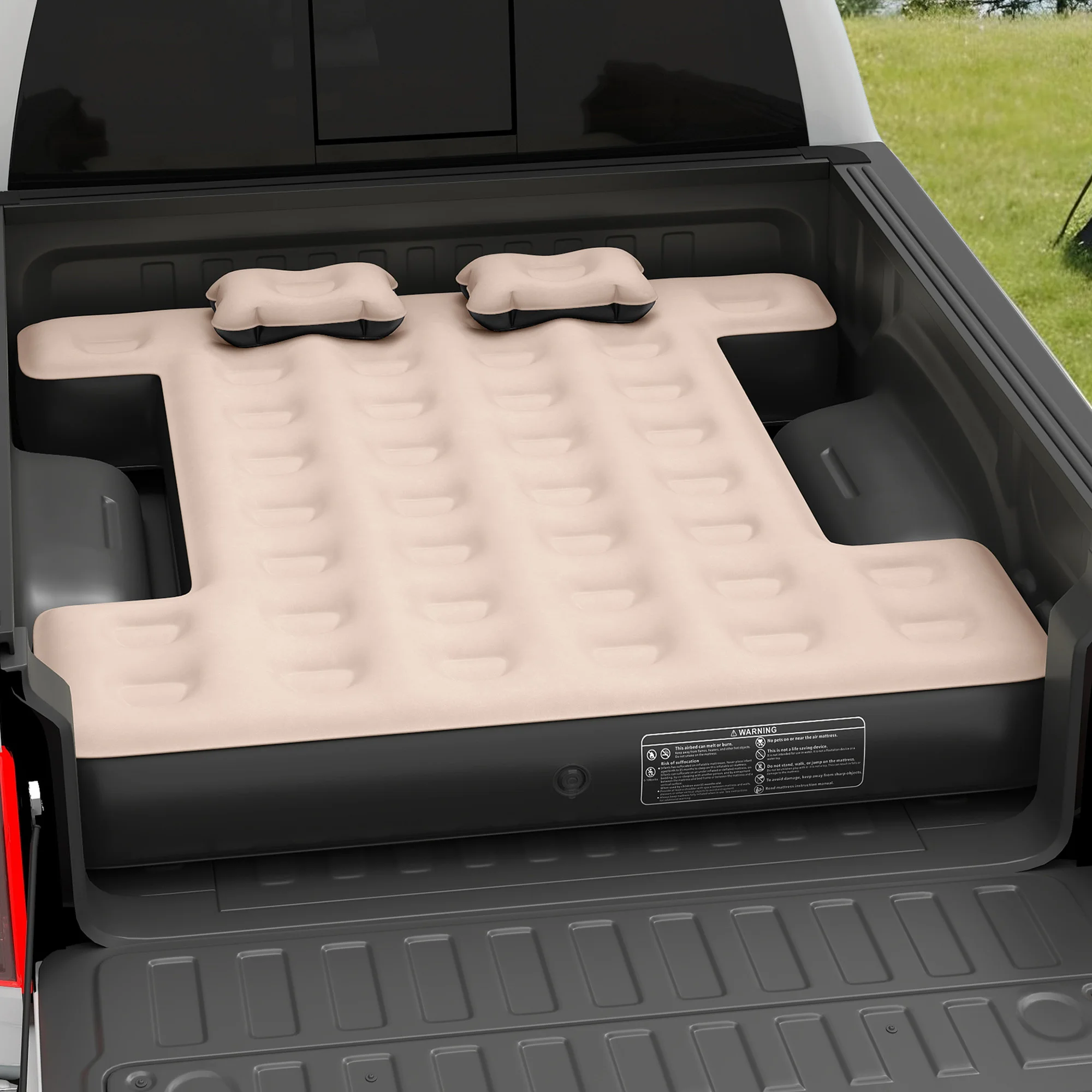 Inflatable Truck Air Mattress for 5.5–5.8ft Short Bed Pickup