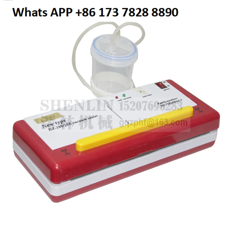 DZ280/2SE, Вакуумная упаковочная машина, Инструмент для упаковки пищевых пакетов из пластиковой алюминиевой фольги, для влажной и сухой уборки