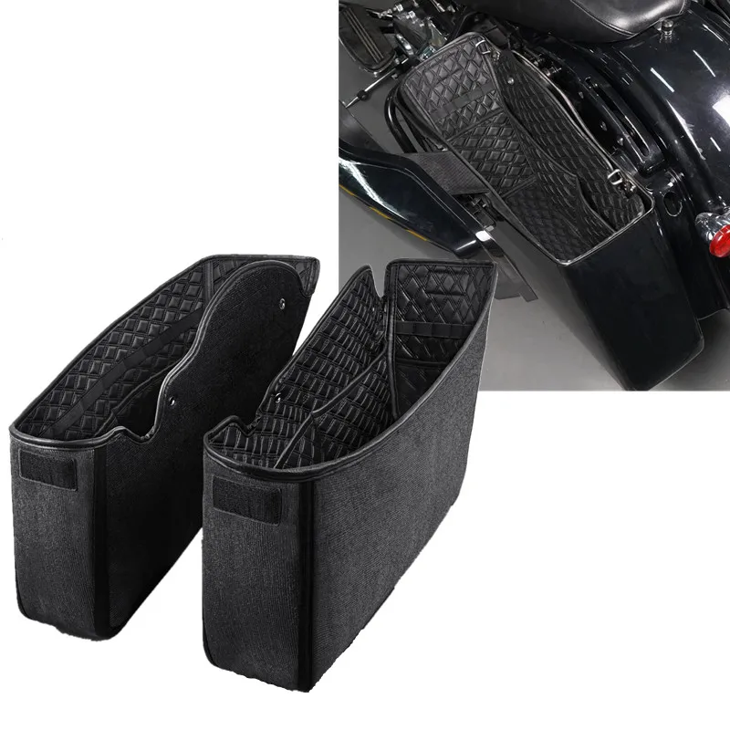 

Motorcycle Saddle Liner Bags for Harley Davidson Touring 2014-2021 Motorbike Inner Storage Side Box Suitcase Moto Accessories