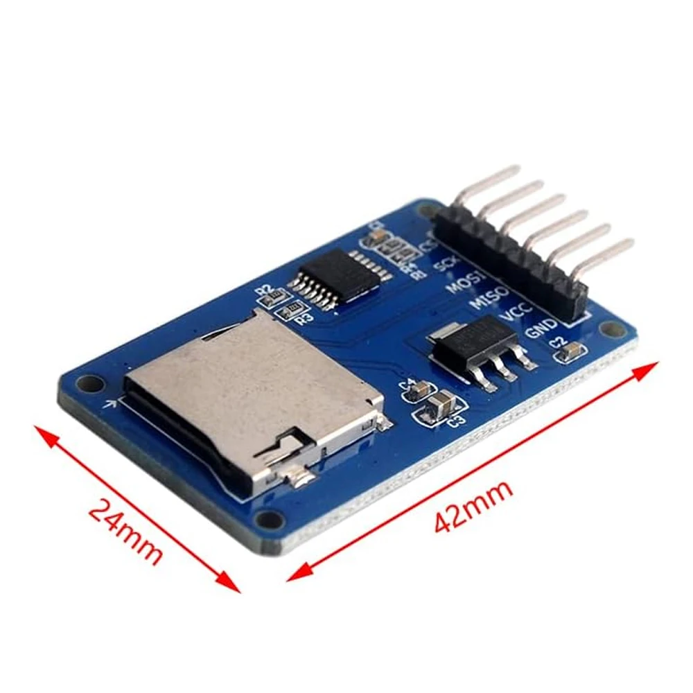 Micro SD Card Mini TF Card Reader Module SPI Interfaces with Level Converter Chip 5V/3.3V For Arduino DIY KIT image 5