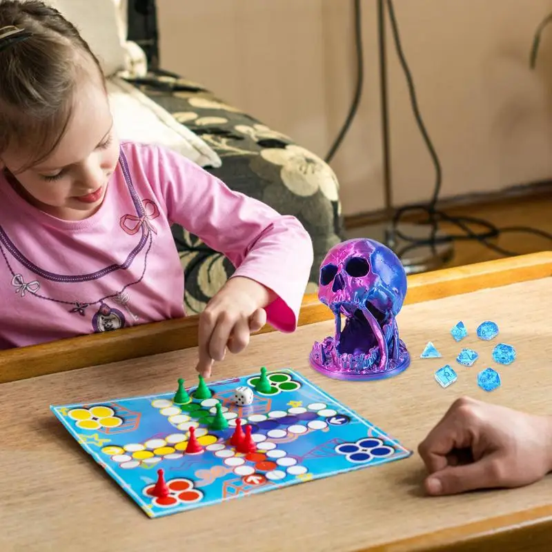 Torre de dados rodante para Halloween, bandeja de dados para rodar, juegos de mesa de Halloween, decoración de torre de dados para el hogar y la sala de estar