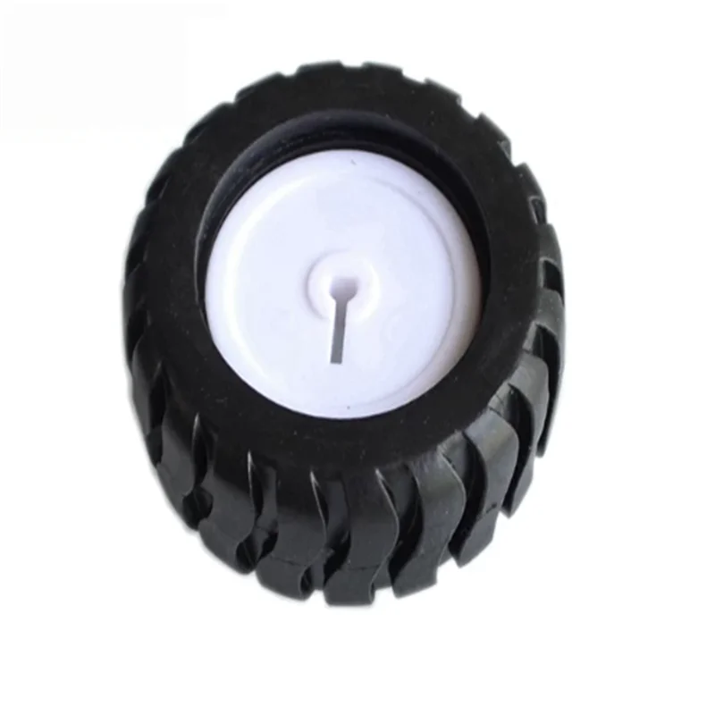 D-axis Rubber Tire Robot Accessory 43MM Tracking Car Model Wheel with N20 Reduction Motor