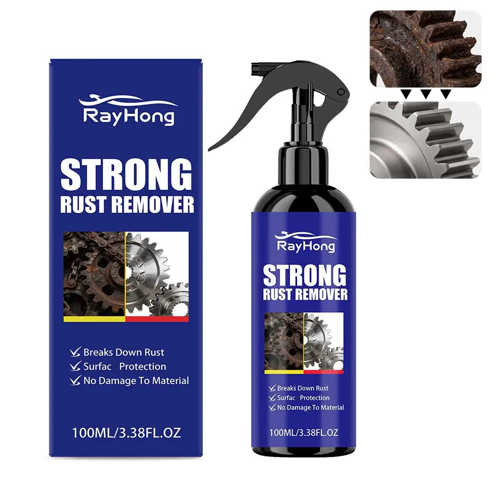 100ml Starker Rostentferner-Spray: Löst Reifenrost, schützt Felgen & Bremstrommeln für Metalloberflächen zu Hause, Geräte und Autopflege