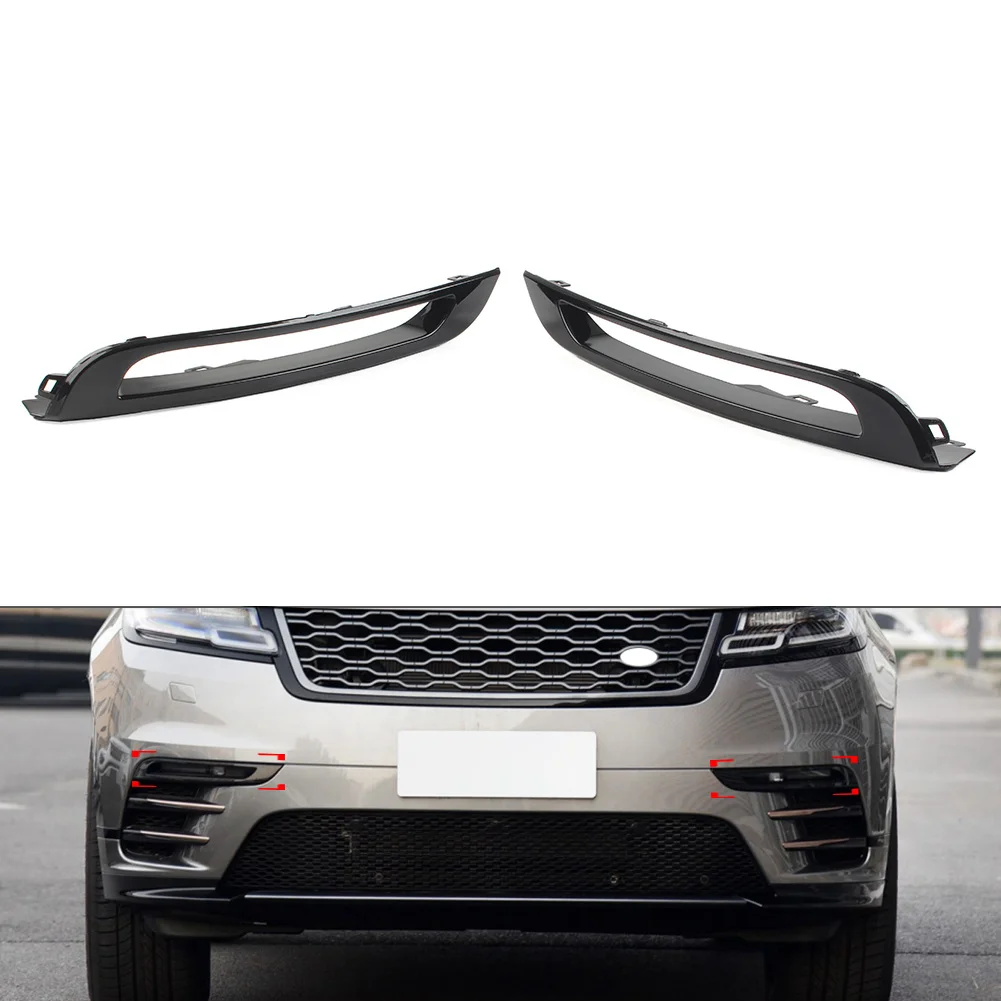 Car Front Bumper Fog Lamp Cover Decoration For Land Rover Range Rover Velar 2018 2019 2020 2021