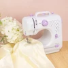 Portable Mini Electric Sewing Machine for Beginners 12 Stitches Foot Pedal Night Light Speed Control for DIY Home Sewing Mending 2