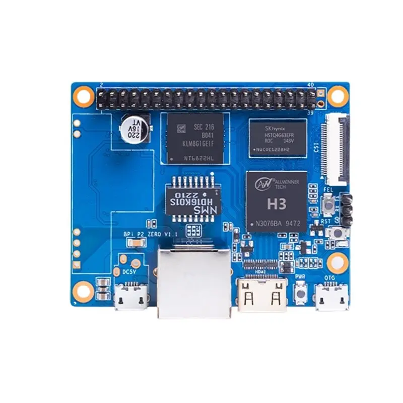 Allwinner H3 Chipset For Banana Pi BPI-P2 Zero Single Board Computer 512M DDR3 8G EMMC Open Source Hardware Development Board
