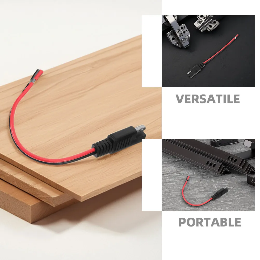 2Pcs Sae Cable Automotive Extension Cable 14Awg Solar Photovoltaic Power Wire Quick Connect Battery Panel Connector for Rv