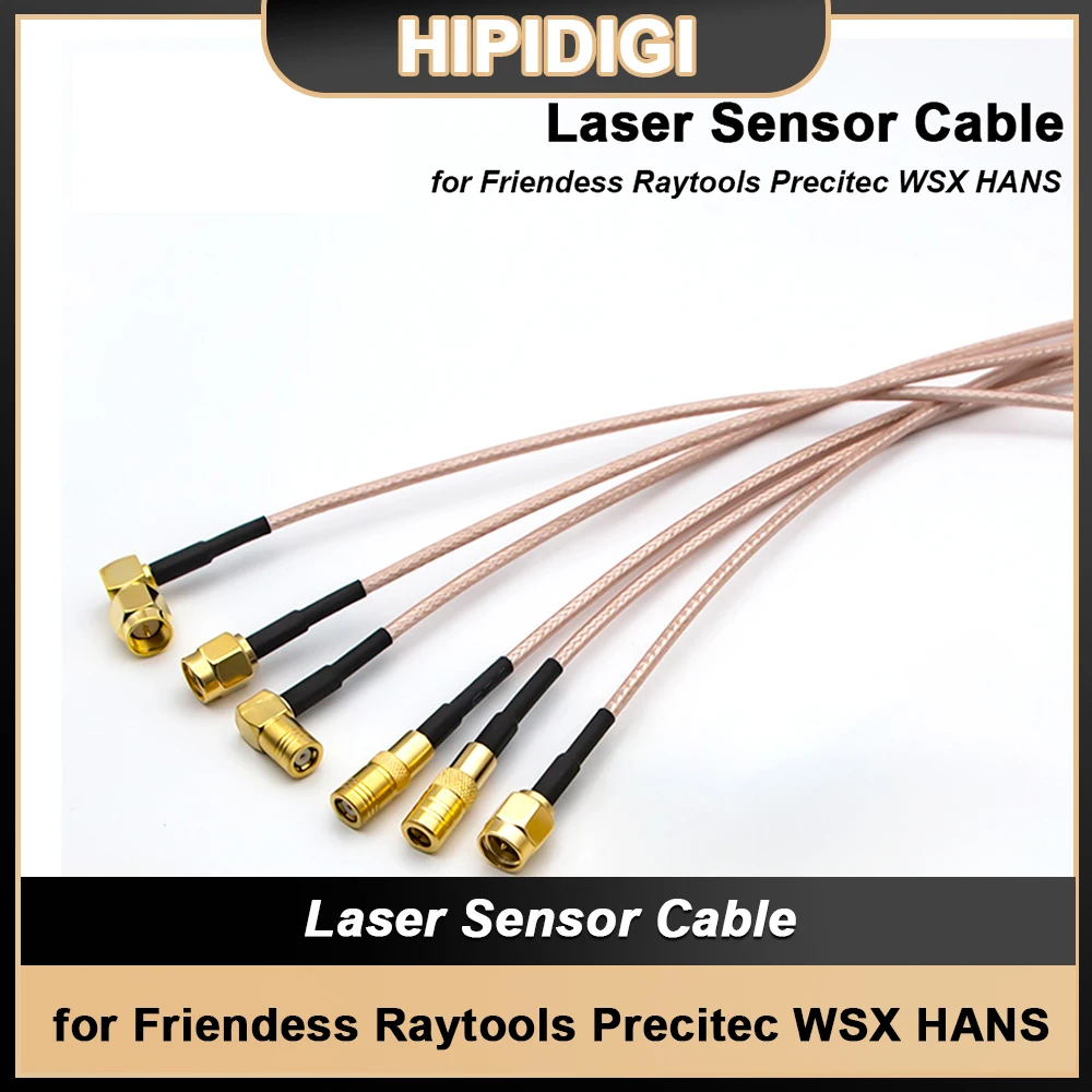 Laser Sensor Cable RF For Raytools Precitec WSX Hans HE Friendess Mazak NTC for Fiber Lasermech SMA SMB TTW Cutting Head Machine