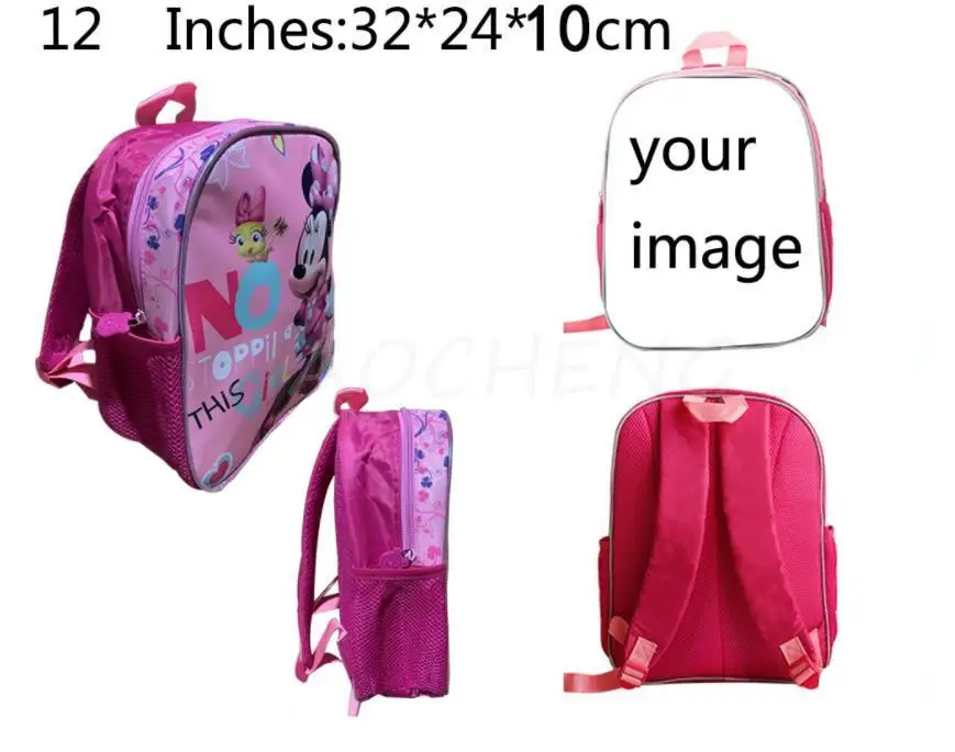 Disney New Arrival Lilo And Stitch School Bags Girls Cartoon Schoolbag Children Baby Kindergarten Bookbag Kid Mochila Infantil