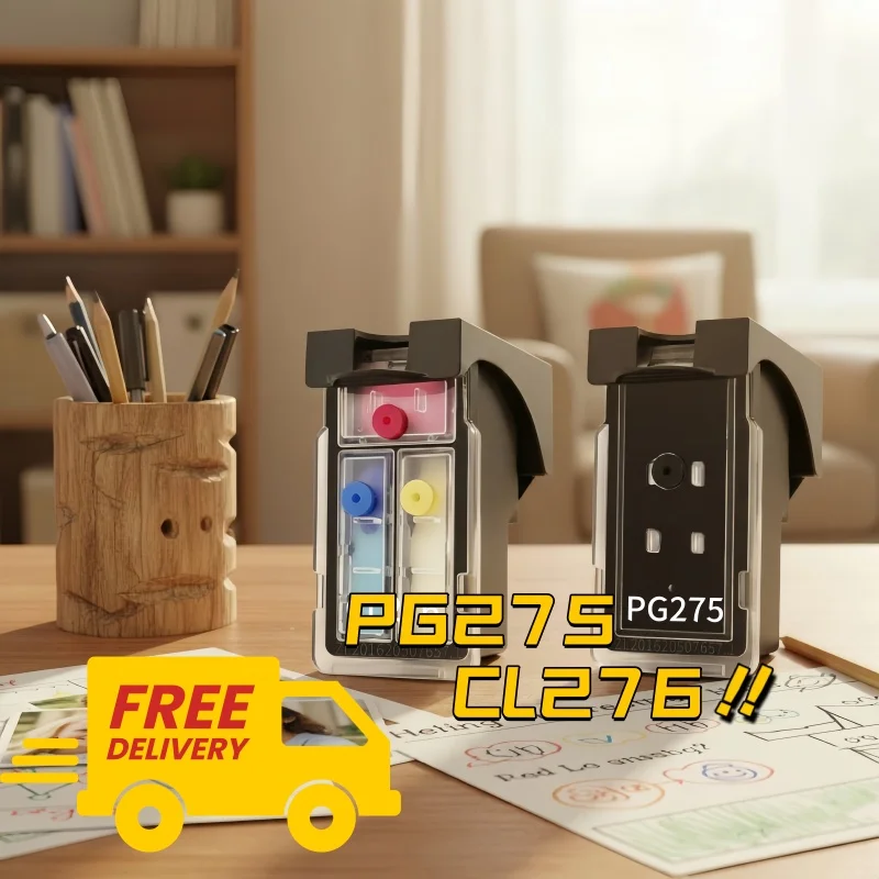 

Восстановленный чернильный картридж PG-275 CL-276 для принтеров Canon TS3522, TS3520, TR4720 (США, Канада, Мексика)
