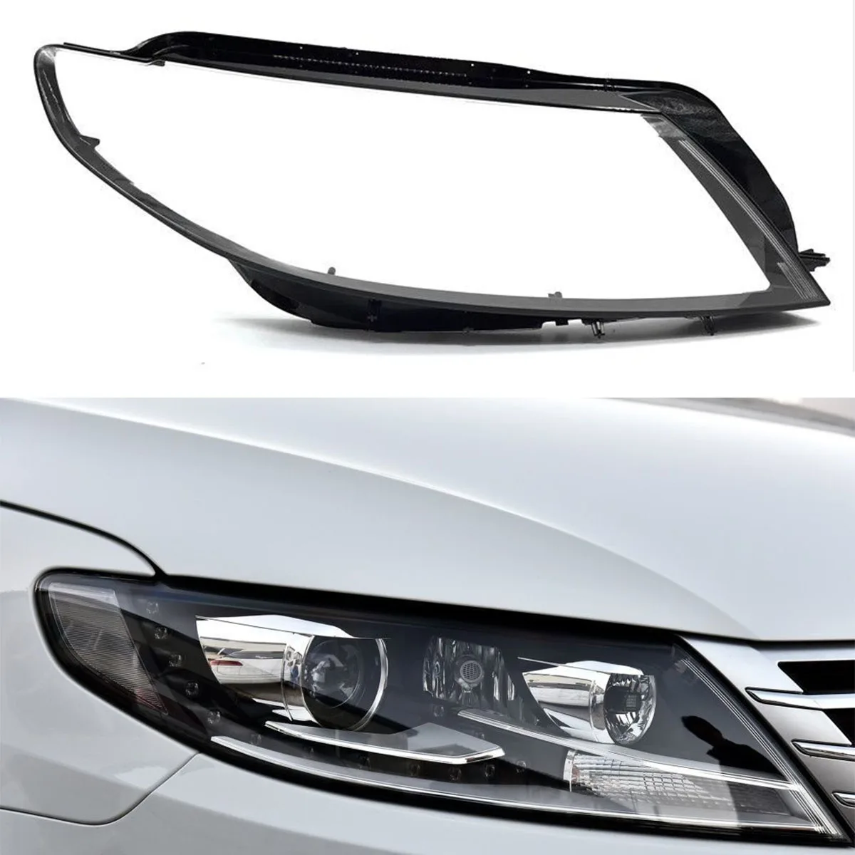 

Car Headlamp Headlight Lens Cover For VW Passat CC 2013-2018 Transparent Lampshade Clear Headlight Shell