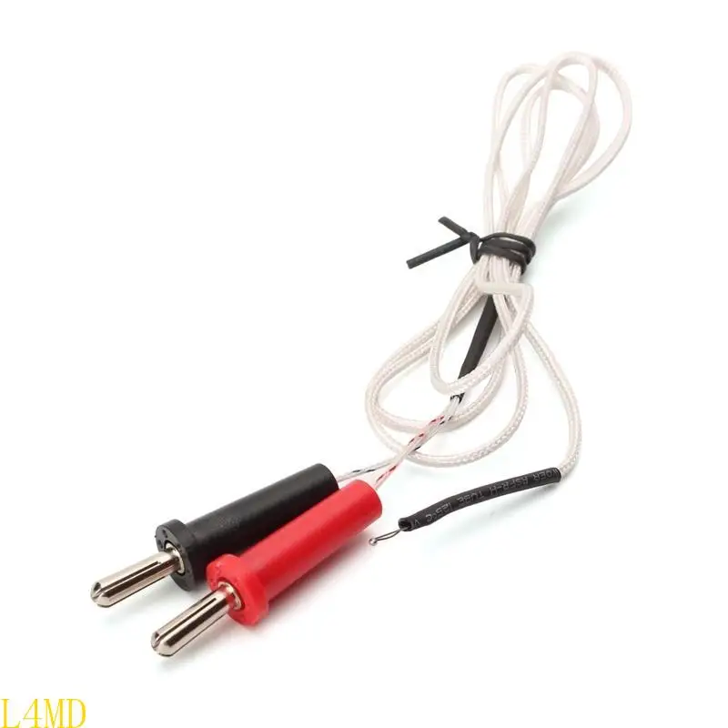 Handheld K Type Surfaces Thermocouple Temperature 100cm Wire Banana-type Plugs Probes Measurement Ranges -50°C -350°C - view 4