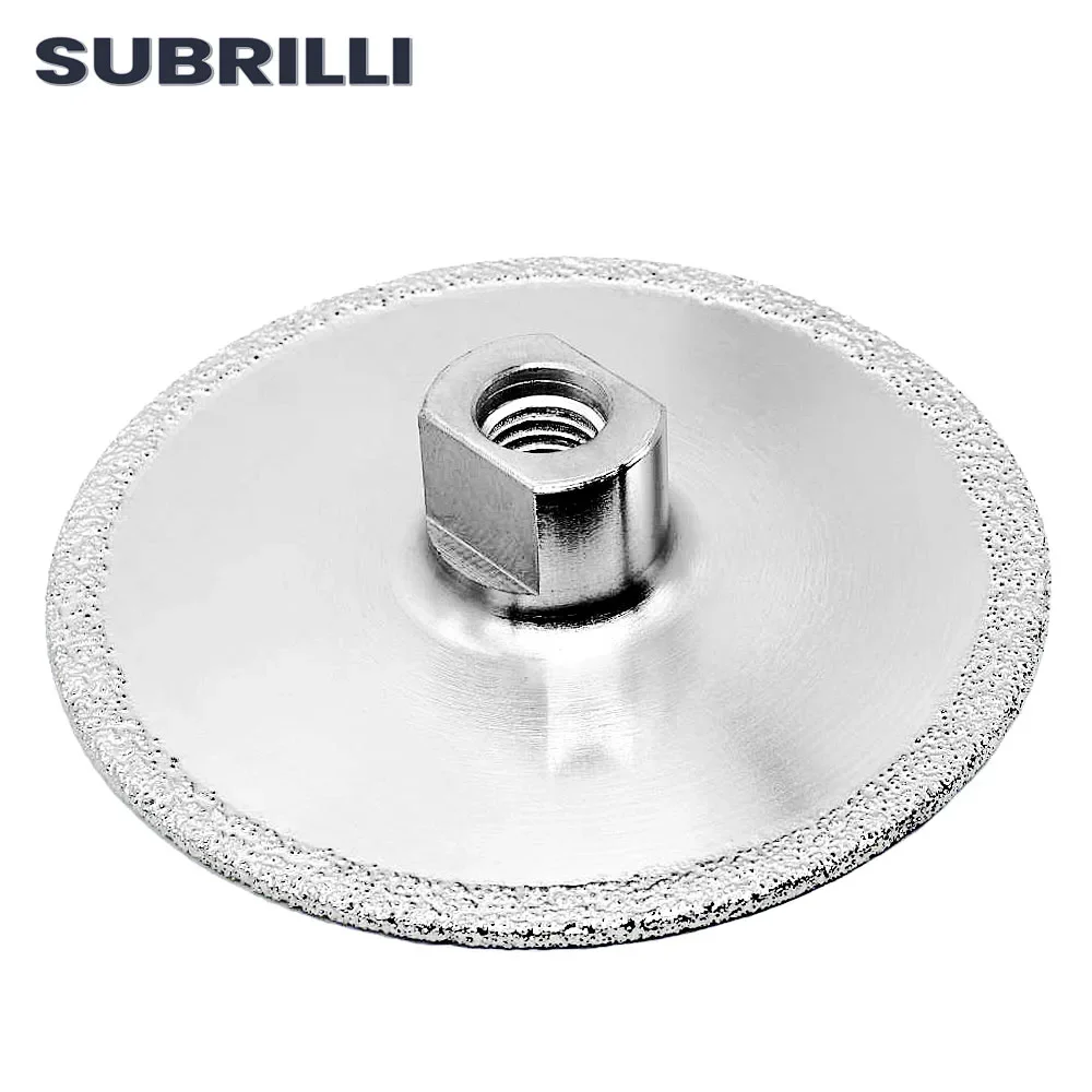 SUBRILLI 5inch Multi Purpose Diamond Cutting Grinding Disc Vacuum Brazed Double Sided Saw Blade Wheel For Stone Marble Concrete