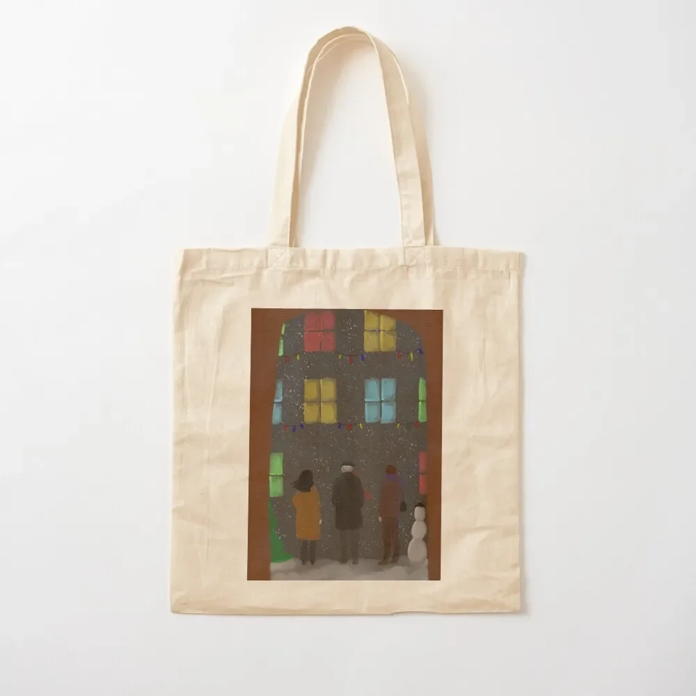 

OMITB Christmas Card Tote Bag shopping bags foldable bags for women shopper bags luxury women Tote Bag
