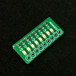 Indicatore della lampada di prova con porta a 8 bit rosso/verde/blu/rosa/viola/giallo 11 tipi di colore per STM32 STC 51 AVR PIC Arduino facile da usare