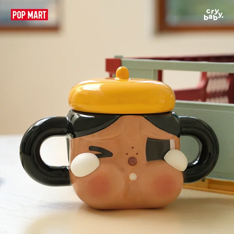 POPMART CRYBABY Sad Club Series Keramiktasse, niedliche Anime-Figur, Ornamente, Sammlung, Geschenk