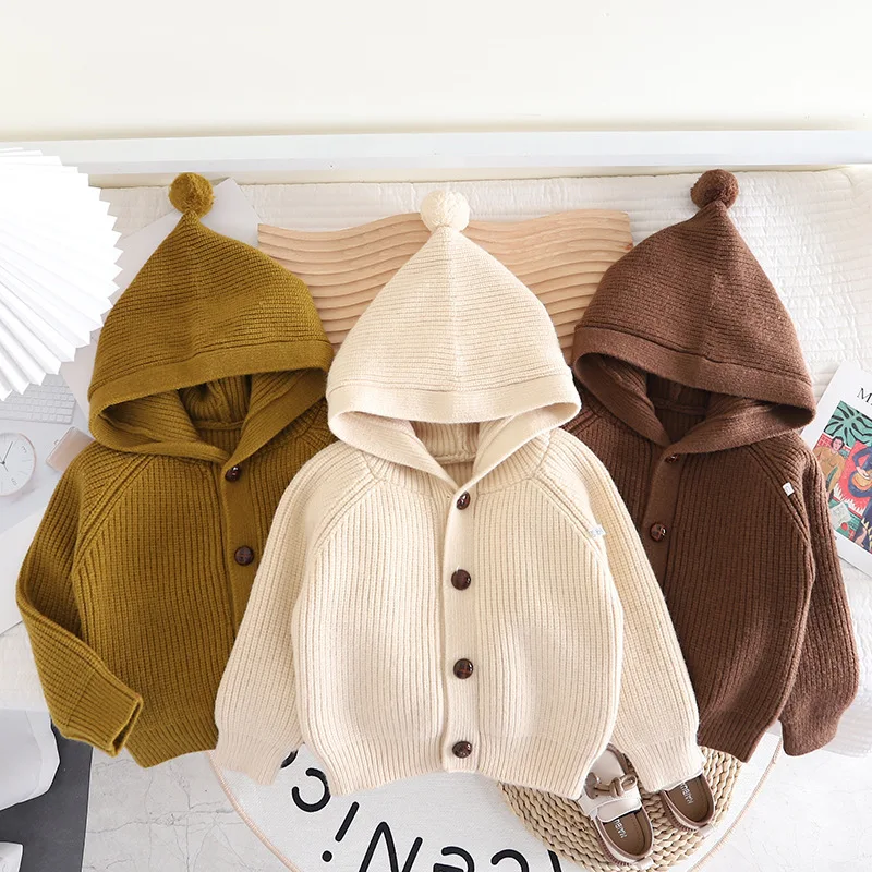 Kids Clothes Winter Knitwear, Playful Sweater Toddler Boy Girl, Baby Clothes Essential Warm
