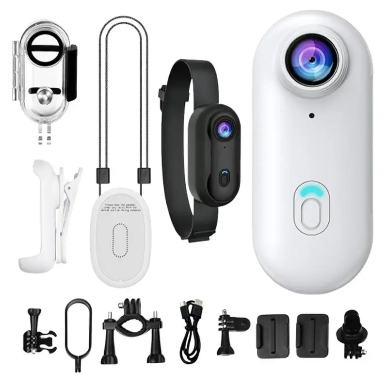 

Thumb Camera Outdoor Sports Camera Portable Cam 1080P Waterproof Compact Vlogging Device for Motorcycle Bike Cycling Gym Hiking