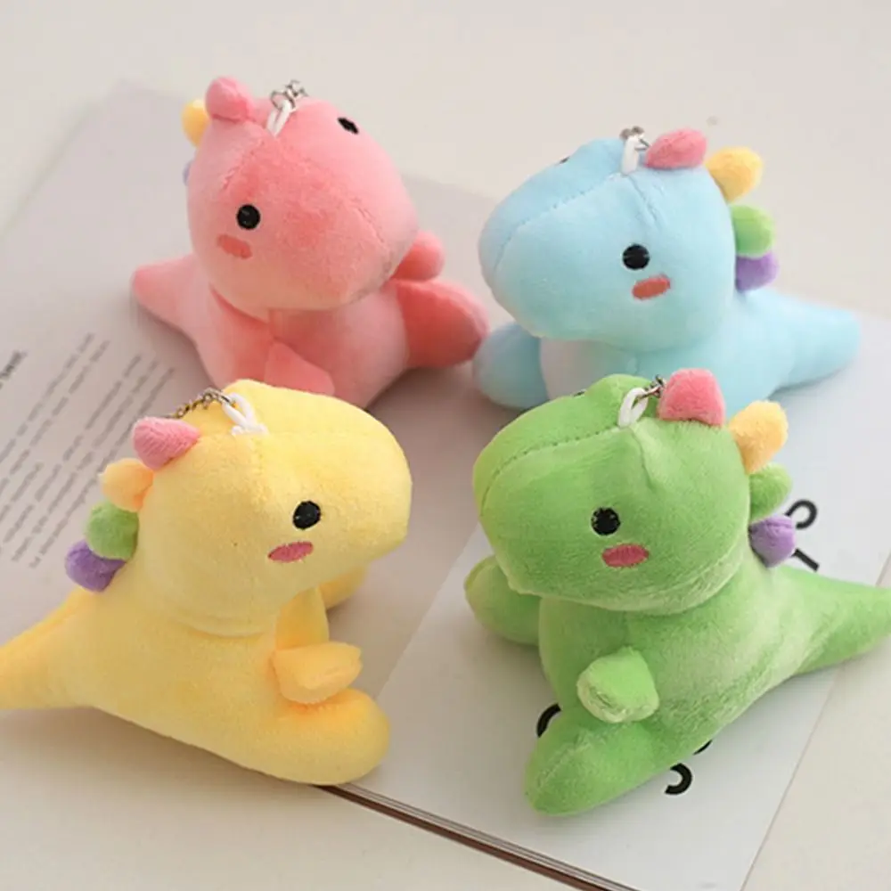 Gifts Plush Keychain Toy Dinosaur Plush Keyring Cute Soft Dinosaur Plush Doll Mini Doll Bag Keychain