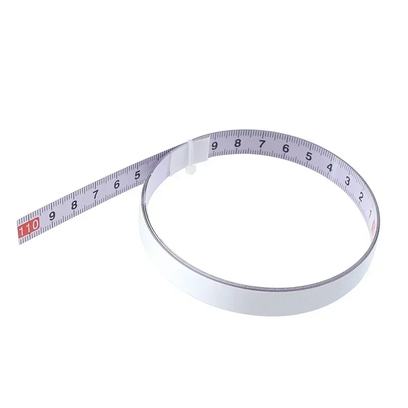 Mitre Track Tape Measure Self Adhesive Metric Steel Ruler Mitre Saw Scale untuk T-track Router Table Saw Band Saw Alat Pertukangan