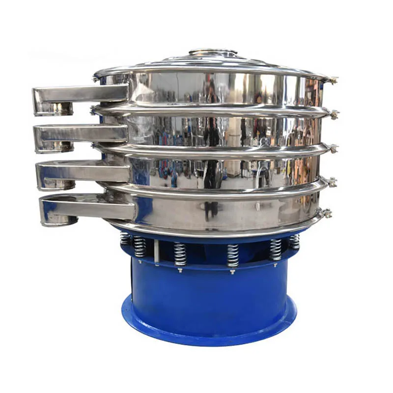 High Precision Customized Stainless Steel Motor Rotary Vibrating Screen for Spice and Cassava Flour Separation 380V