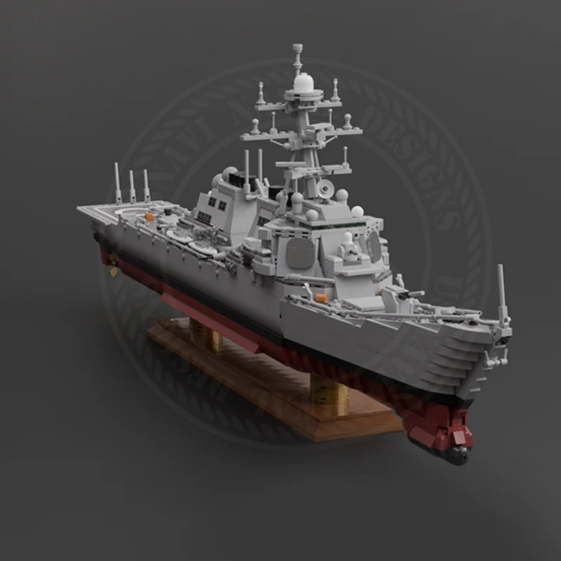 2808 pçs moc arleigh burke classe destroyer criador modelo blocos de brinquedo arquitetura diy presentes natal ideia tijolo aniversário