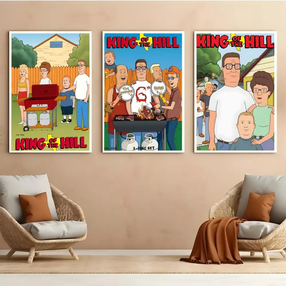King Of The Hill Poster Aesthetic HD PVC Wall Art - Waterproof Wear Resistant For Home Hotel Bar