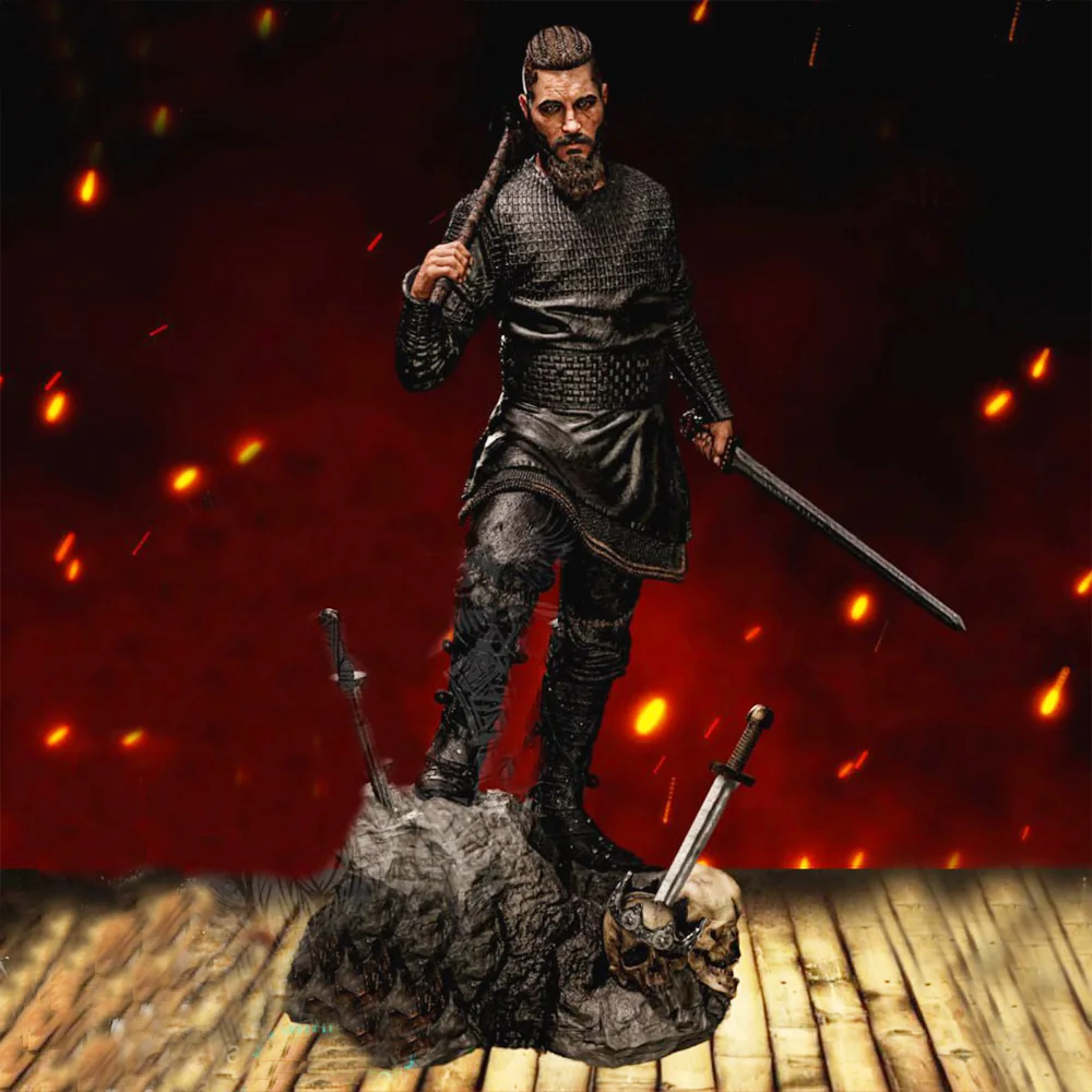 

1:16 Высокопроизводительные аниме-фигурки Ragnar Bloodfury | Миниатюра 3D смолы | Неокрашенный комплект модели Dark Norse Berserker (A1127)