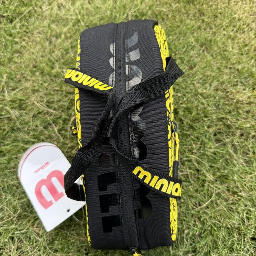 Wilson Minions Mini Tennis Bag French Open Orange White Handheld Mini Tennis Key Pack Daily tennis accessory storage bag