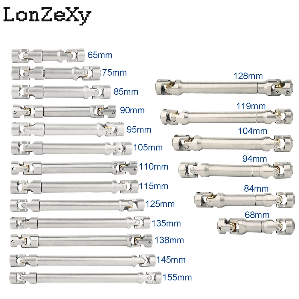 1 szt. Wałek napędowy ze stali nierdzewnej 65-251mm do 1/10 RC Crawler SCX10 90046 AXI03007 TRX4 Redcat Gen8 Gladiator YK4082 TF2 D110