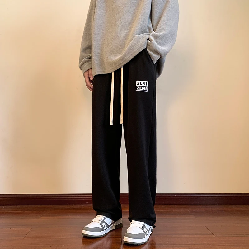 

Мужские повседневные брюки Bla American Vibe с прямыми штанинами, свободные широкие брюки, удобная спортивная одежда свободного покроя