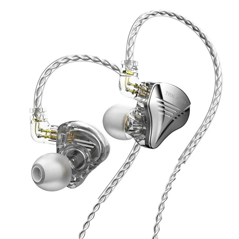 TRN TA2 HIFI Earphone Triple Hybrid Driver 1DD+2 Knowles IEM Metal Shell with Detachable Cable In Ear Earphone