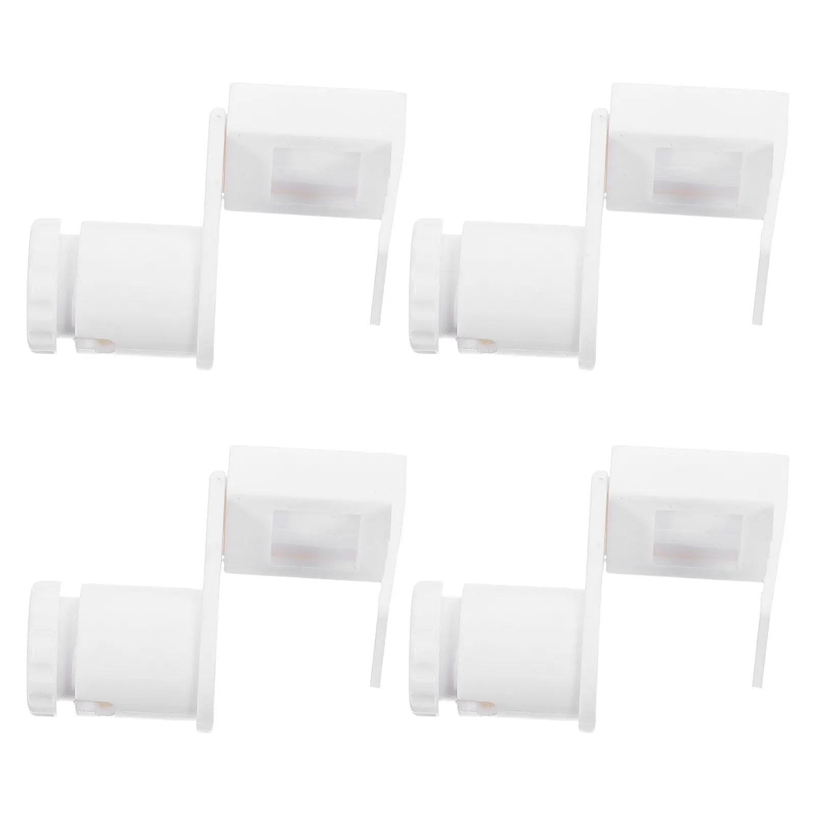4Pcs White Plastic Blind Cord Holder No Drill Clamp on Wire Guide Brackets Pleated Roller Roman Accessories
