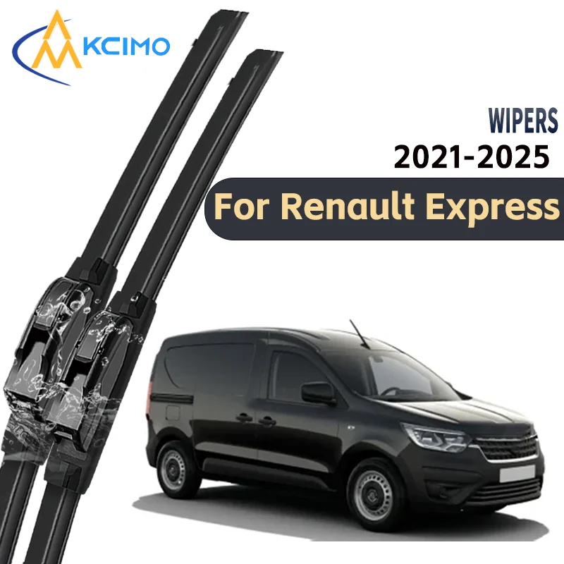 

Enhanced 2pcs Windshield Wipers for Renault Express 2021-2025 Quiet Scratch Free Superb Durability Essential Auto Accessory
