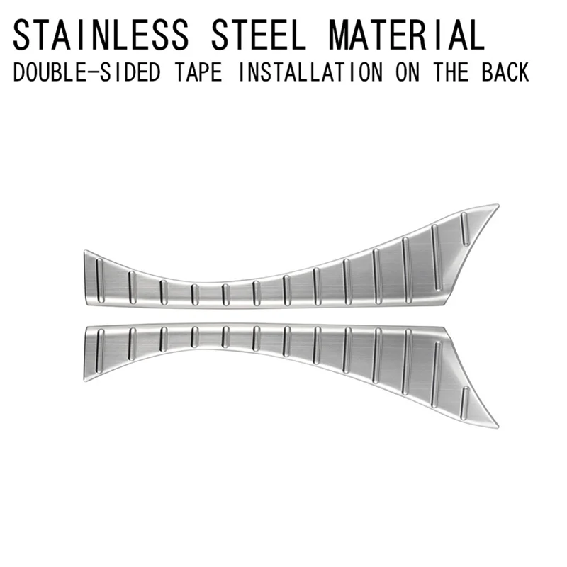 

Для Toyota Alphard 40 Series 2023 + автомобильные задние защитные чехлы из нержавеющей стали на порог багажника, защитные чехлы