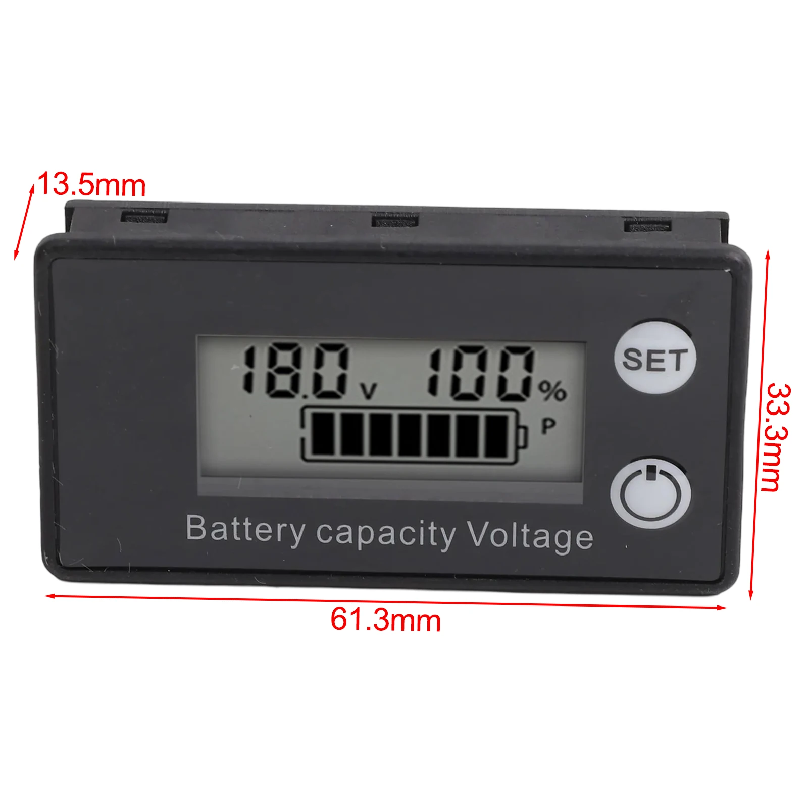 Batteries\\\\\\\' Performance Display Meter Featuring User Friendly Controls and Adjustable Settings DC Voltage Range