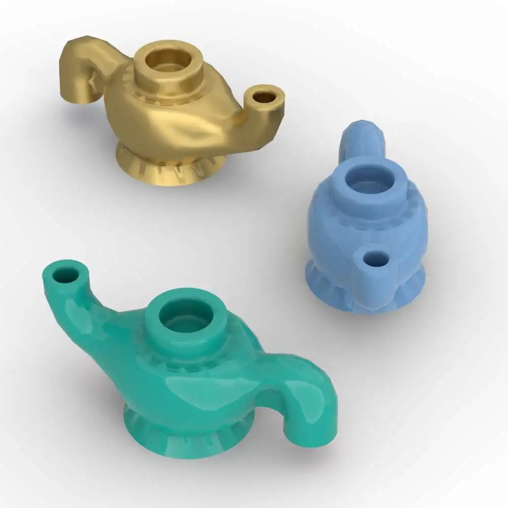 MOC 10 Uds 98383 casa ladrillos adaptables clásicos utensilio lámpara de cuento de hadas tetera juguetes de bloques de construcción adultos niños regalos del día especial