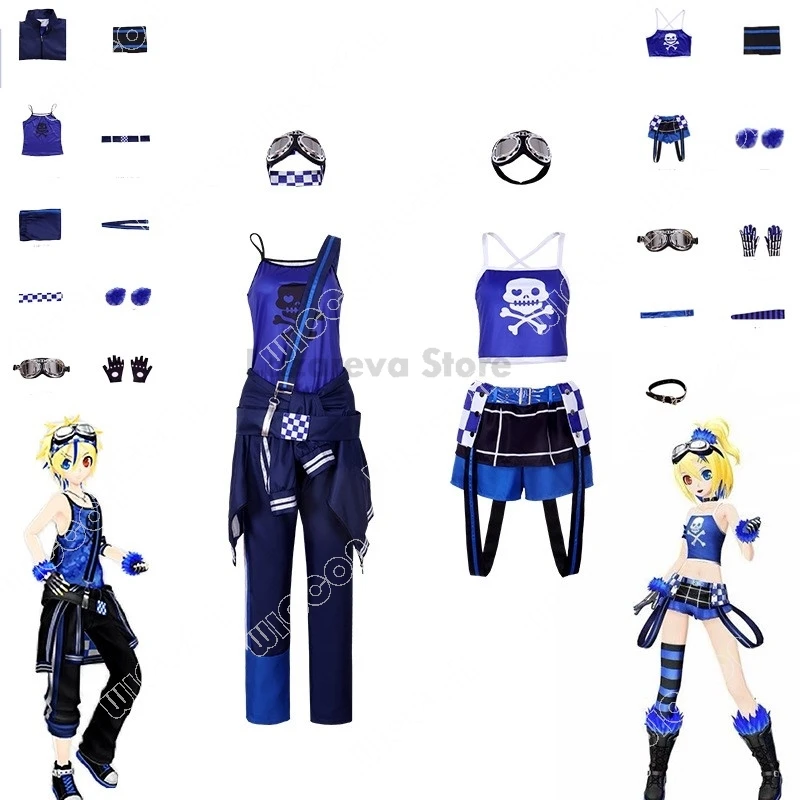 Project Sekai Dive Cosplay Ren Len PDX Cosplay Costume Outfit Singer Stage Dance Uniform Suit Halloween Party Cosplay Uniforms