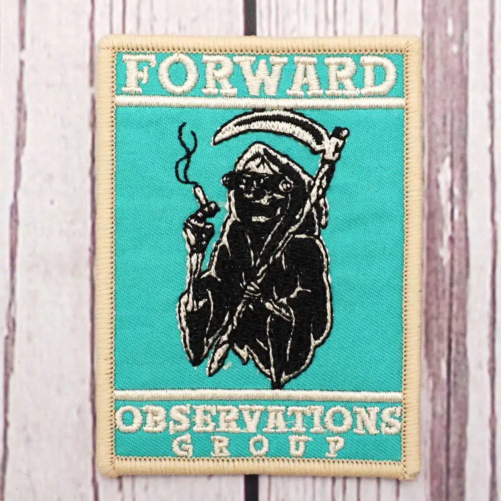 Forward Observations group embroidery patch Hook & Loop Sew on Embroidery Military Badge