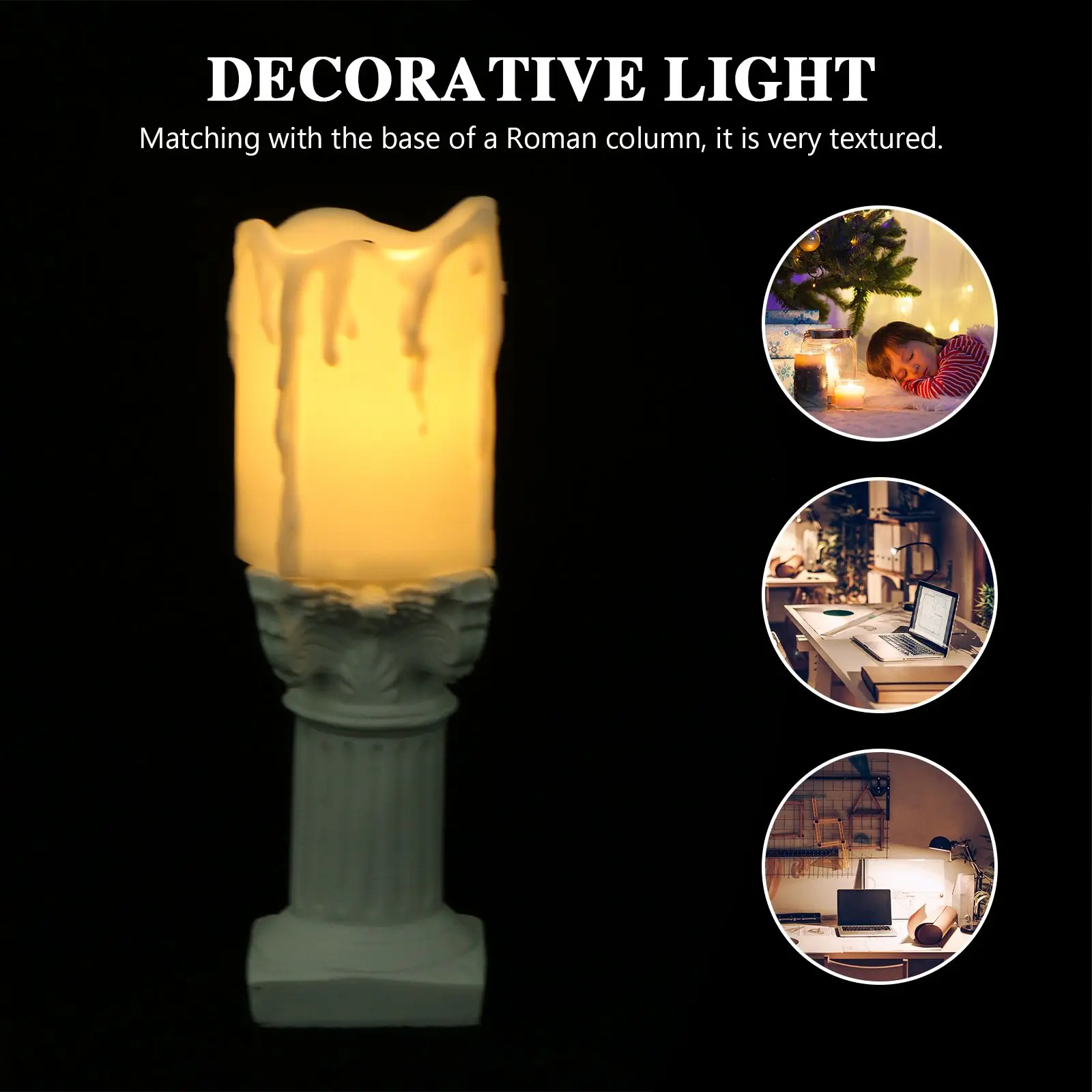 Light Romantic Candlelight LED Lamp Night Photo Prop Decorative Festival