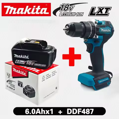 100% original Makita battery 18V 6.0Ah rechargeable battery replacing Makita BL1830BL1840BL1850BL1860B, Makita 18v Battery