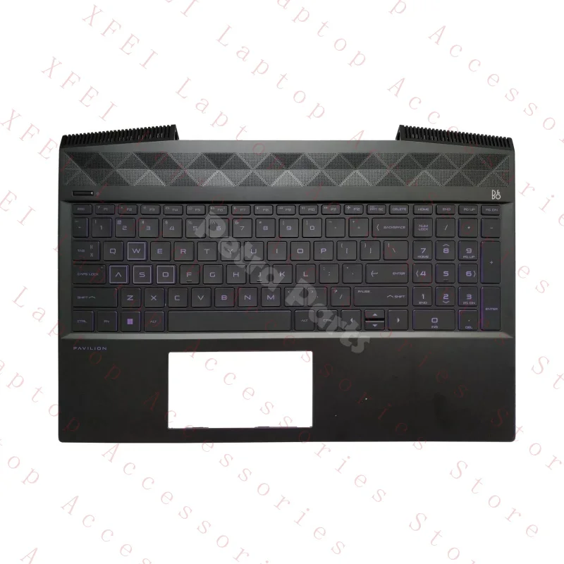 

C for HP Pavilion 15-CX 15T-CX Palmrest Non-Backlit US Keyboard Ultra Violet Case