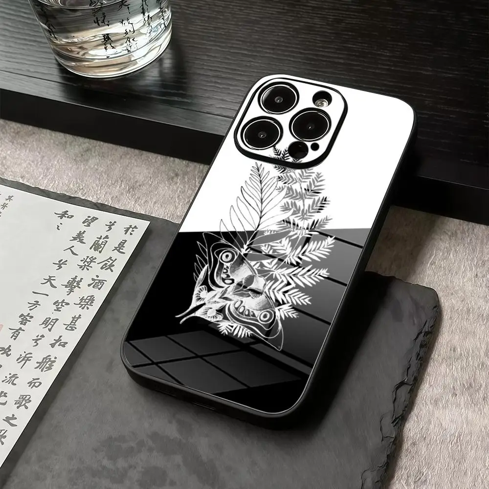 

Phone Case For IPhone 17 16 15 14 13 12 Pro Max Precision holes in acrylic glass PC Cover The Last Of Us Ellie Tattoo Inspired