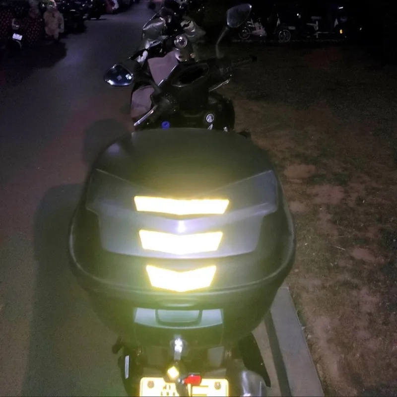 For SYM HUSKY 150 300 ADV Motorcycle Reflective Sticker Rear Mudguard Front Fenders Warning Mark DIY Body Stickers Accessories