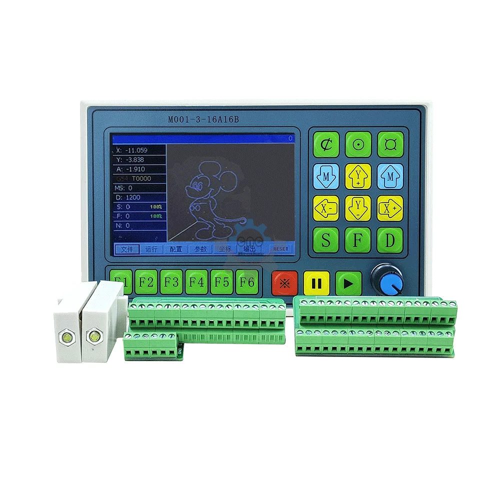 CNC Controller for Engraving Machines M001-3-16A16B with Stepper/Servo Control for Milling,Drilling,Turning,and Carving